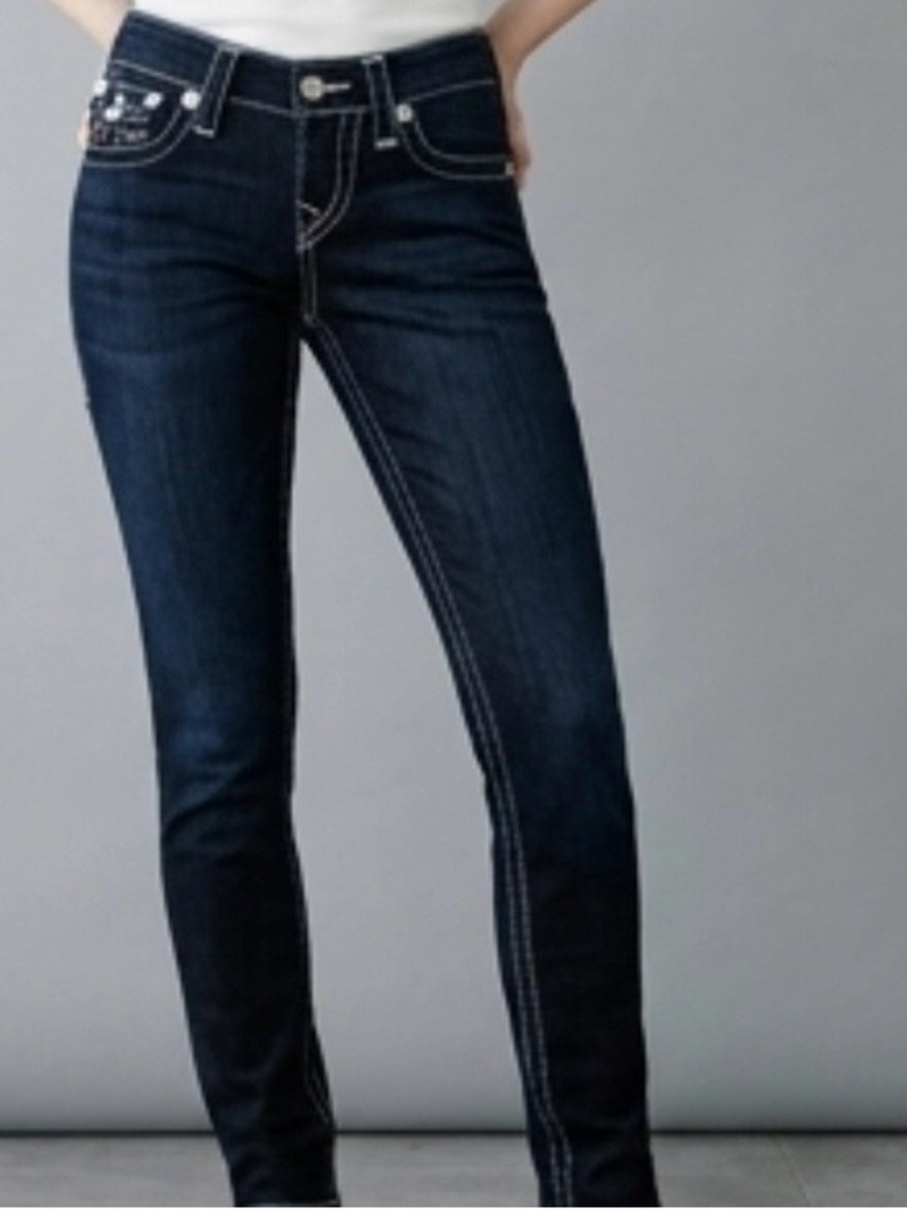 TRUE RELIGION Blue Indigo Women's Skinny Jeans -Mint Condition